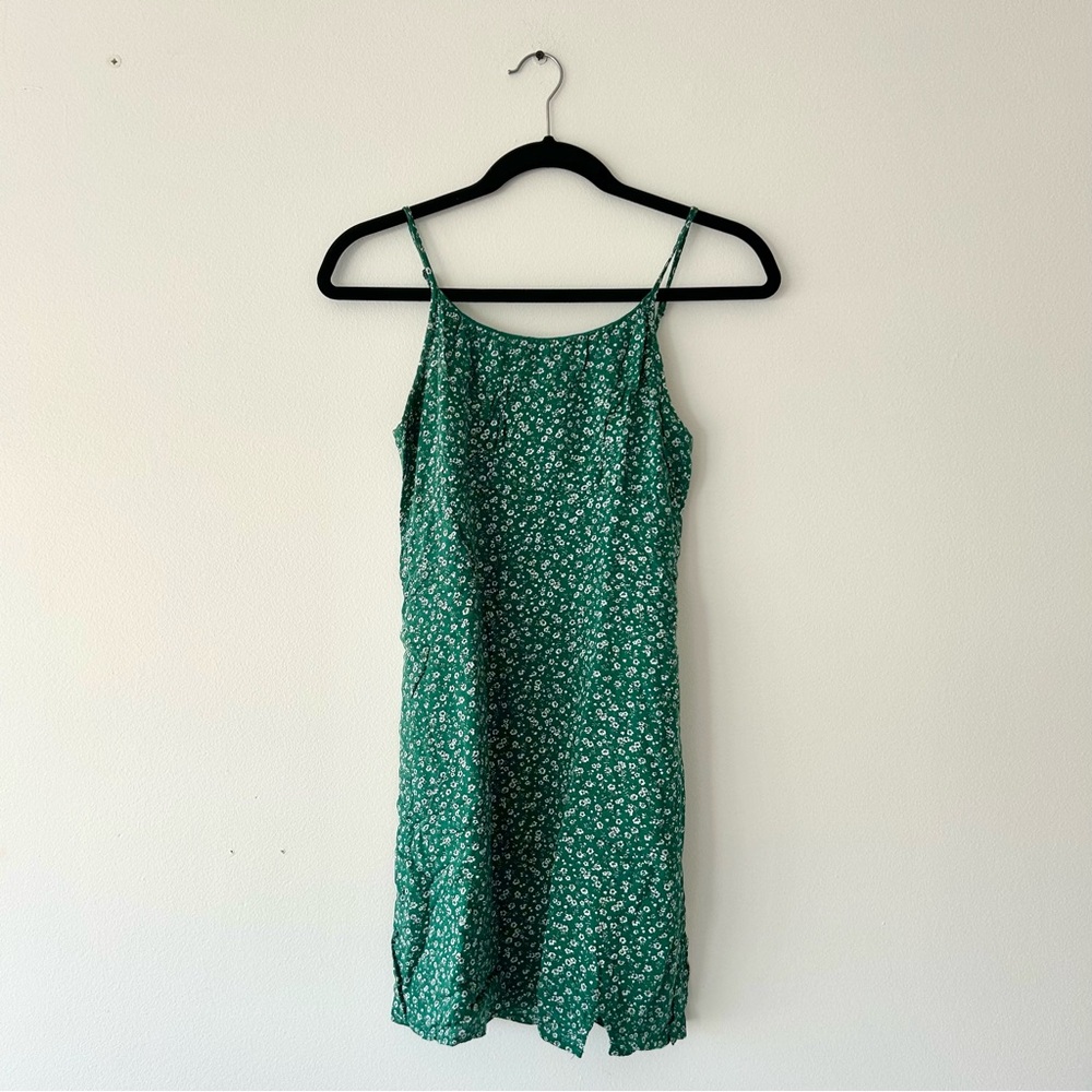 Abercrombie Green Floral Sundress